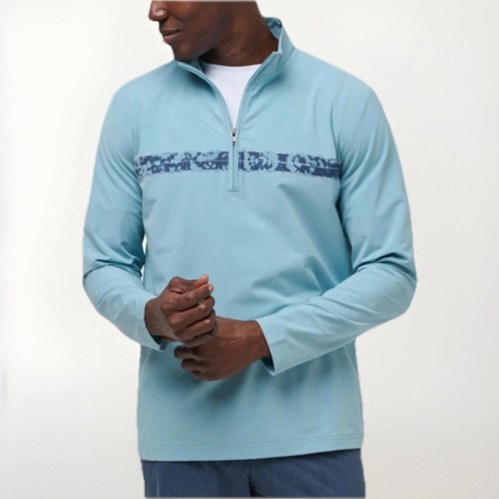 $139 NWT Travis Mathew Swell Season Golf 1/4 Zip Pullover Cameo - Men’s Size L